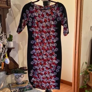 Floral Black Dress with floral pattern